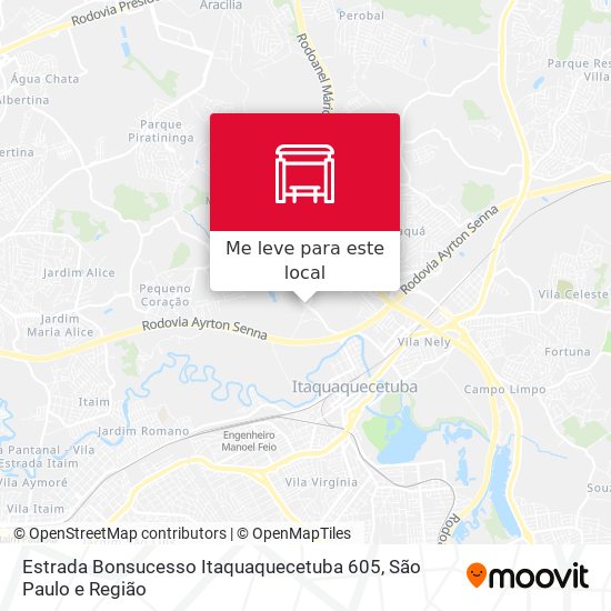 Estrada Bonsucesso Itaquaquecetuba 605 mapa