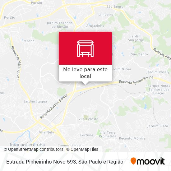 Estrada Pinheirinho Novo 593 mapa