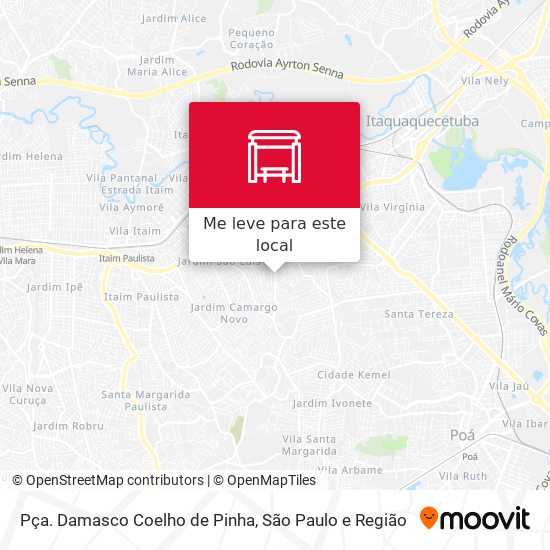 Pça. Damasco Coelho de Pinha mapa