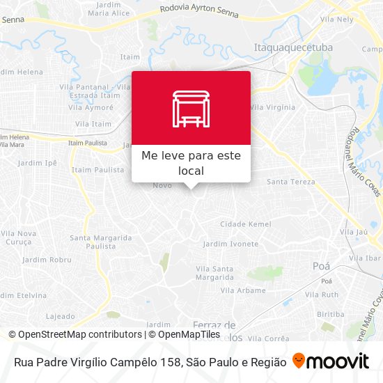 Rua Padre Virgílio Campêlo 158 mapa