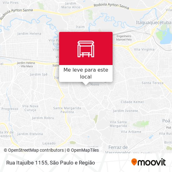Rua Itajuíbe 1155 mapa