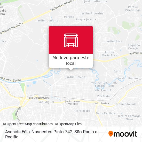 Avenida Félix Nascentes Pinto 742 mapa