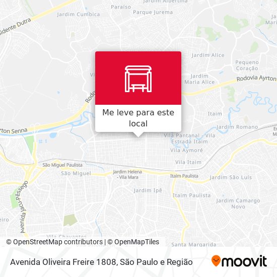 Avenida Oliveira Freire 1808 mapa