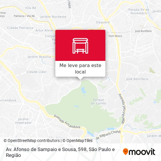 Av. Afonso de Sampaio e Sousa, 598 mapa