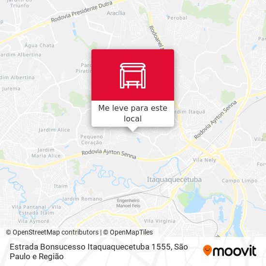 Estrada Bonsucesso Itaquaquecetuba 1555 mapa