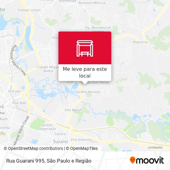 Rua Guarani 995 mapa
