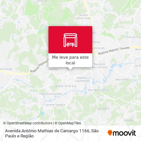 Avenida Antônio Mathias de Camargo 1166 mapa