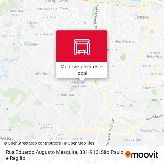 Rua Eduardo Augusto Mesquita, 831-913 mapa