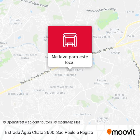Estrada Água Chata 3600 mapa