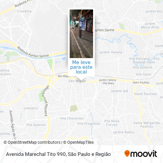 Avenida Marechal Tito 990 mapa