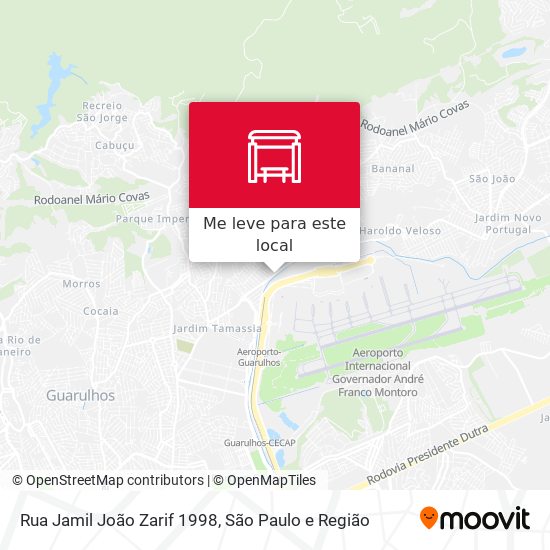 Rua Jamil João Zarif 1998 mapa