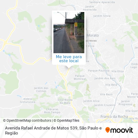 Avenida Rafael Andrade de Matos 539 mapa