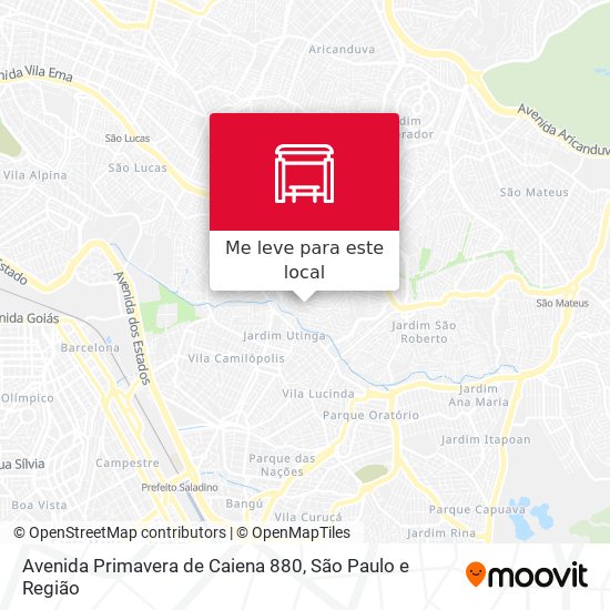 Avenida Primavera de Caiena 880 mapa