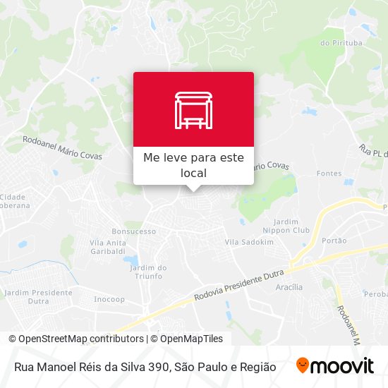 Rua Manoel Réis da Silva 390 mapa