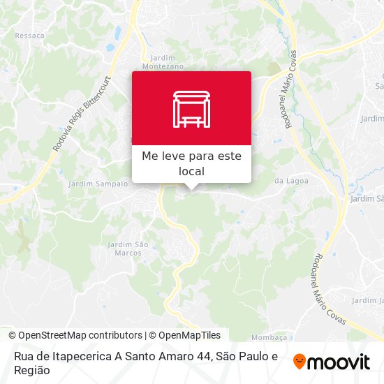 Rua de Itapecerica A Santo Amaro 44 mapa