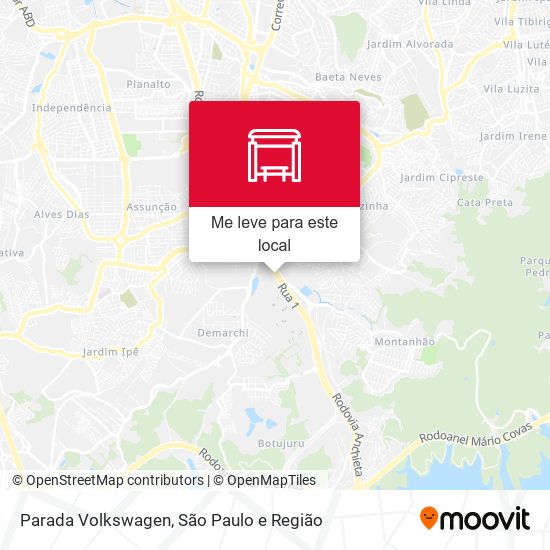 Parada Volkswagen mapa