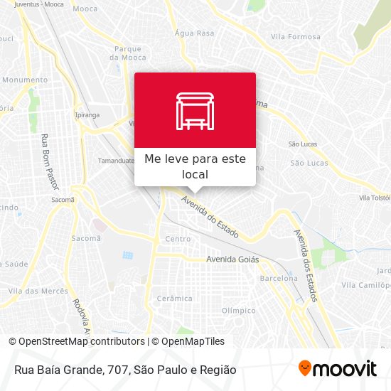 Rua Baía Grande, 707 mapa