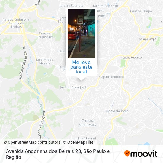 Avenida Andorinha dos Beirais 20 mapa