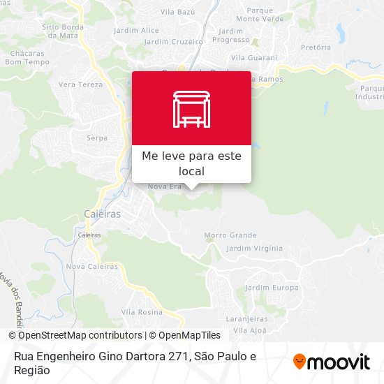 Rua Engenheiro Gino Dartora 271 mapa