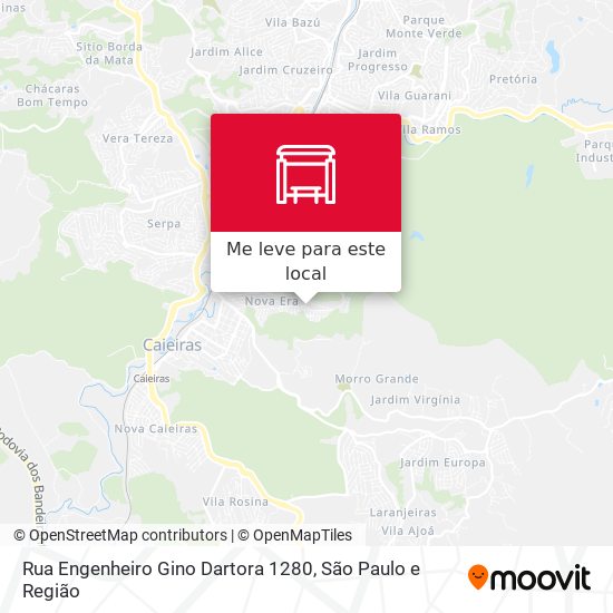 Rua Engenheiro Gino Dartora 1280 mapa