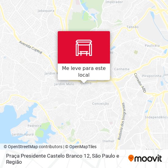 Praça Presidente Castelo Branco 12 mapa