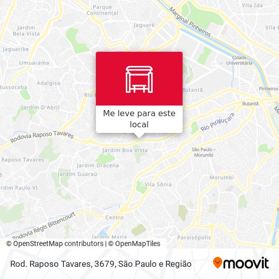 Rod. Raposo Tavares, 3679 mapa