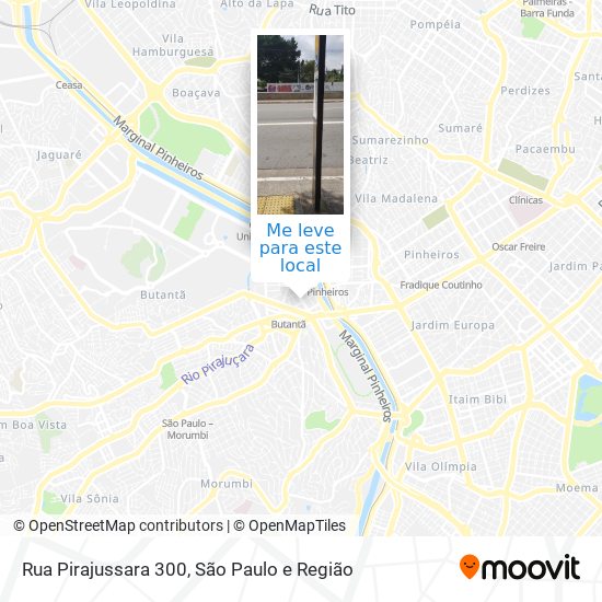 Rua Pirajussara 300 mapa