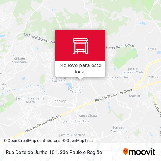 Rua Doze de Junho 101 mapa