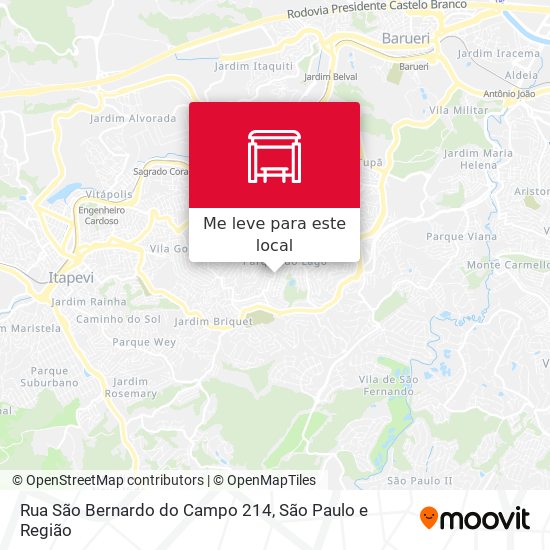 Rua São Bernardo do Campo 214 mapa