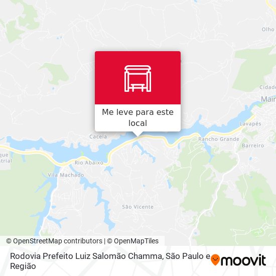 Rodovia Prefeito Luiz Salomão Chamma mapa
