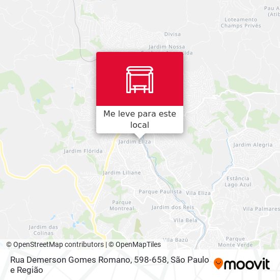 Rua Demerson Gomes Romano, 598-658 mapa