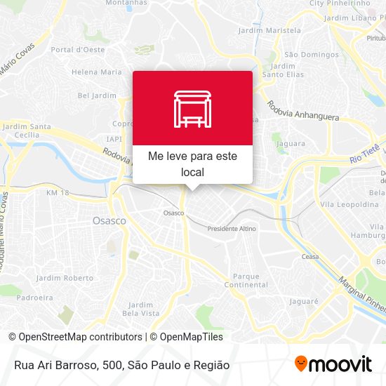 Rua Ari Barroso, 500 mapa