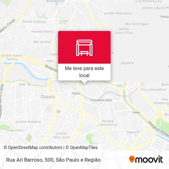 Rua Ari Barroso, 500 mapa