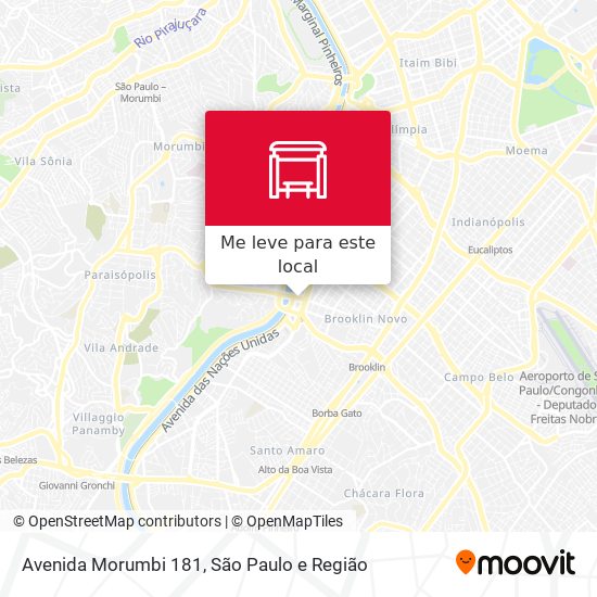 Avenida Morumbi 181 mapa