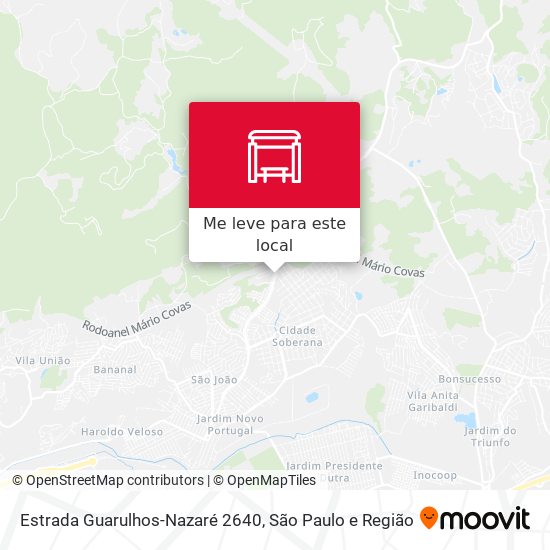 Estrada Guarulhos-Nazaré 2640 mapa