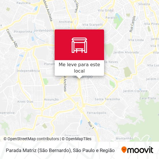 Parada Matriz (São Bernardo) mapa