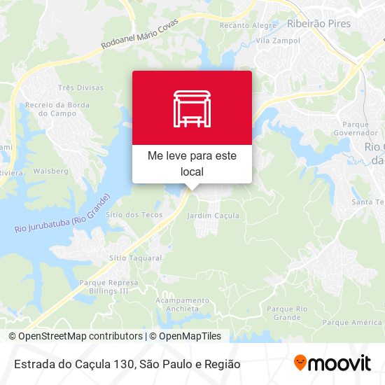 Estrada do Caçula 130 mapa
