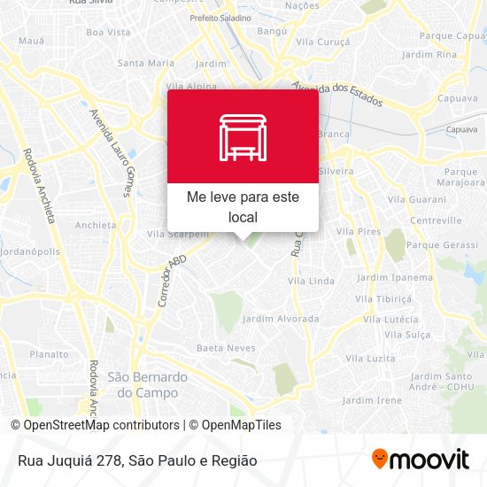Rua Juquiá 278 mapa