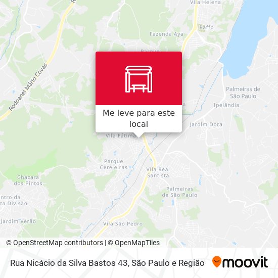 Rua Nicácio da Silva Bastos 43 mapa