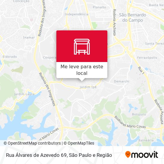 Rua Álvares de Azevedo 69 mapa