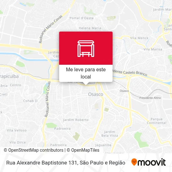 Rua Alexandre Baptistone 131 mapa
