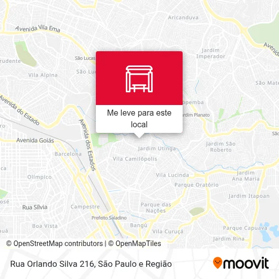 Rua Orlando Silva 216 mapa