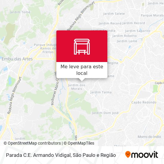 Parada C.E. Armando Vidigal mapa