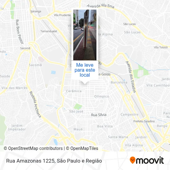 Rua Amazonas 1225 mapa