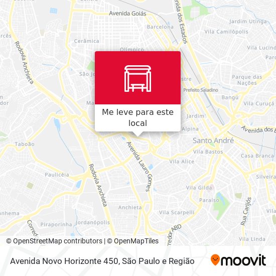 Avenida Novo Horizonte 450 mapa