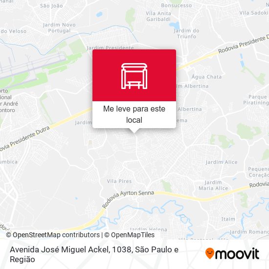 Avenida José Miguel Ackel, 1038 mapa