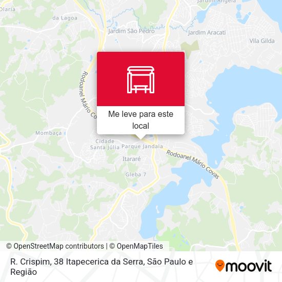 R. Crispim, 38 Itapecerica da Serra mapa