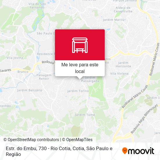 Estr. do Embu, 730 - Rio Cotia, Cotia mapa