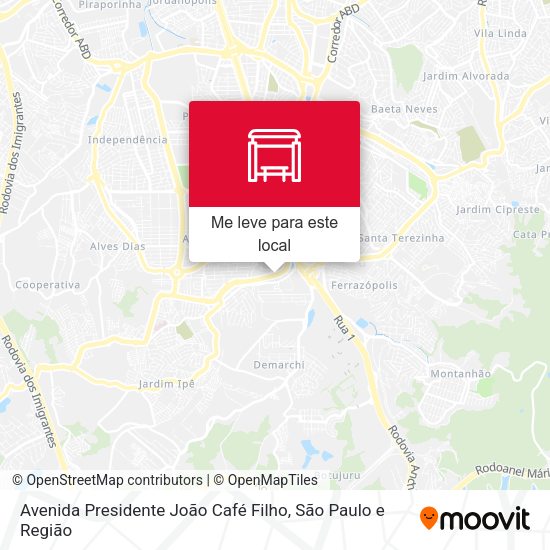 Avenida Presidente João Café Filho mapa