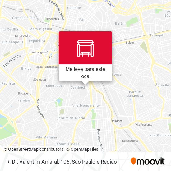 R. Dr. Valentim Amaral, 106 mapa
